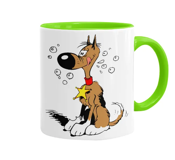 Rantanplan — Mug colored light green, ceramic, 330ml