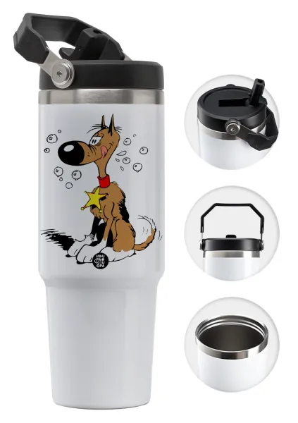 Rantanplan (Ρανταπλάν) — Θερμός Ανοξείδωτο 30oz με χερούλι