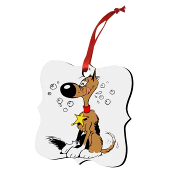 Rantanplan (Ρανταπλάν), Στολίδι Χριστουγεννιάτικο στολίδι polygon ξύλινο 7.5cm