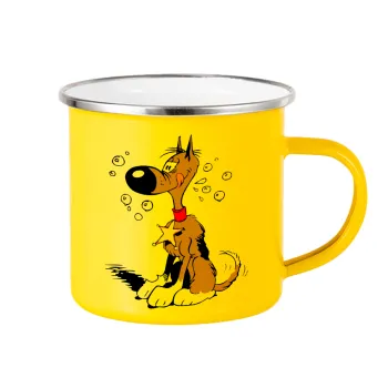 Rantanplan, Yellow Enamel Metallic Cup 360ml