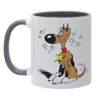 Rantanplan, Mug colored grey, ceramic, 330ml