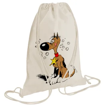 Rantanplan (Ρανταπλάν), Τσάντα πλάτης πουγκί GYMBAG natural (28x40cm)