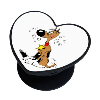 Rantanplan, Phone Holders Stand  καρδιά Μαύρο Βάση Στήριξης Κινητού στο Χέρι