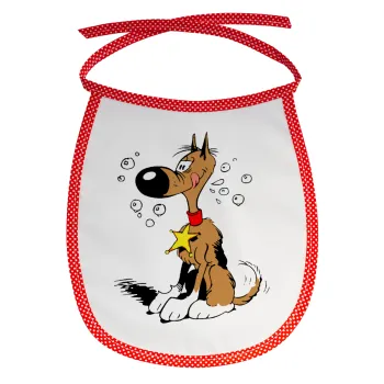 Rantanplan, Σαλιάρα μωρού αλέκιαστη με κορδόνι Κόκκινη