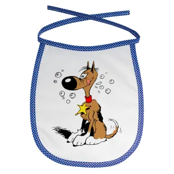 Rantanplan (Ρανταπλάν), Σαλιάρα μωρού αλέκιαστη με κορδόνι Μπλε