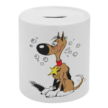 Rantanplan, Κουμπαράς πορσελάνης με τάπα