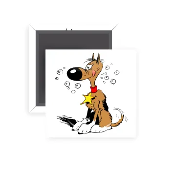 Rantanplan, Μαγνητάκι ψυγείου τετράγωνο διάστασης 5x5cm