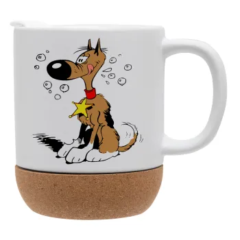 Rantanplan (Ρανταπλάν), Κούπα, κεραμική με βάση φελού και καπάκι (ΜΑΤ), 330ml