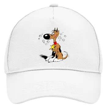 Rantanplan (Ρανταπλάν), Καπέλο Ενηλίκων Baseball, Drill, Λευκό (100% ΒΑΜΒΑΚΕΡΟ, ΕΝΗΛΙΚΩΝ, UNISEX, ONE SIZE)