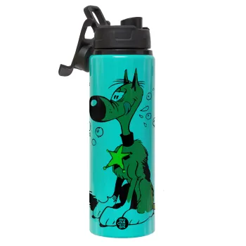 Rantanplan (Ρανταπλάν), Μεταλλικό παγούρι νερού με καπάκι ασφαλείας, αλουμινίου 850ml