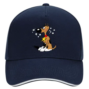 Rantanplan (Ρανταπλάν), DRILL Καπέλο Ενηλίκων Ultimate ΜΠΛΕ/ΛΕΥΚΟ, (100% ΒΑΜΒΑΚΕΡΟ, ΕΝΗΛΙΚΩΝ, UNISEX, ONE SIZE)