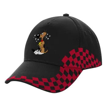 Rantanplan, Adult Cap RACING Ultimate Black/Red, (100% COTTON DRILL, ADULT, UNISEX, ONE SIZE)