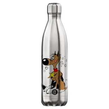 Rantanplan (Ρανταπλάν), Μεταλλικό παγούρι θερμός Inox (Stainless steel), διπλού τοιχώματος, 750ml