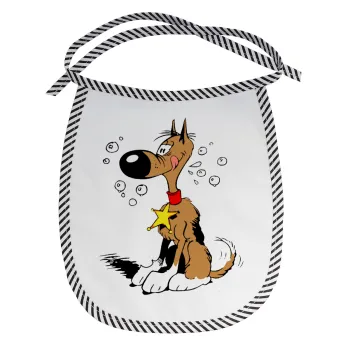 Rantanplan (Ρανταπλάν), Σαλιάρα μωρού αλέκιαστη με κορδόνι Μαύρη