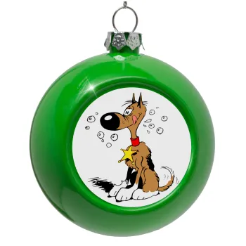 Rantanplan (Ρανταπλάν), Στολίδι Χριστουγεννιάτικη μπάλα δένδρου Πράσινο 8cm