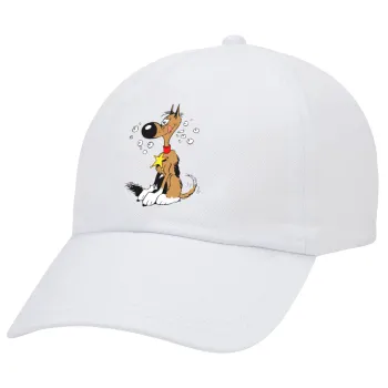 Rantanplan (Ρανταπλάν), Καπέλο Ενηλίκων Baseball Λευκό 5-φύλλο (POLYESTER, ΕΝΗΛΙΚΩΝ, UNISEX, ONE SIZE)