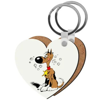 Rantanplan (Ρανταπλάν), Μπρελόκ Ξύλινο καρδιά MDF