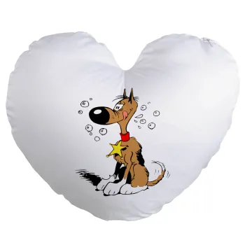 Rantanplan, Μαξιλάρι καναπέ καρδιά 40x40cm περιέχεται το  γέμισμα