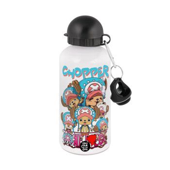 Chopper One Piece, Metal water bottle, White, aluminum 500ml