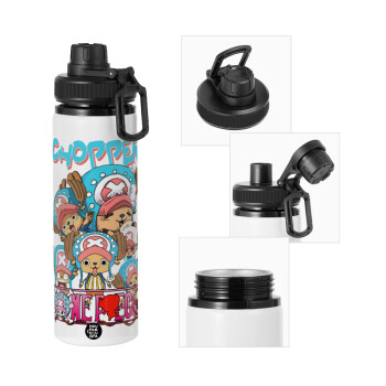 Chopper One Piece, Metal water bottle with safety cap, aluminum 850ml