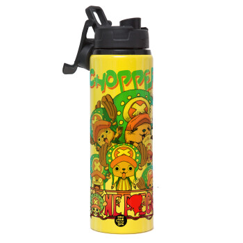 Chopper One Piece, Metallic water bottle with safety lid, 850ml aluminum