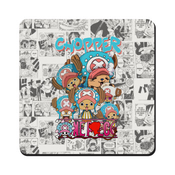Chopper One Piece, Τετράγωνο μαγνητάκι ξύλινο 9x9cm