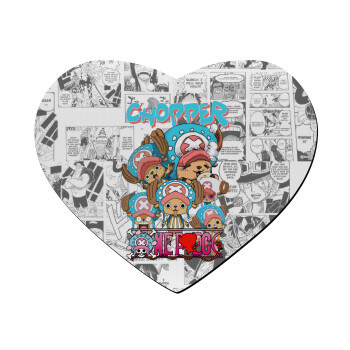 Chopper One Piece, Mousepad heart 23x20cm