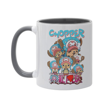 Chopper One Piece, Κούπα χρωματιστή γκρι, κεραμική, 330ml