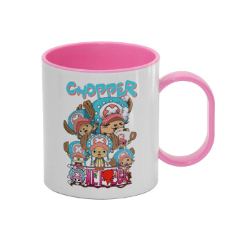 Chopper One Piece, Κούπα (πλαστική) (BPA-FREE) Polymer Ροζ για παιδιά, 330ml