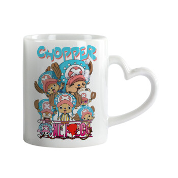 Chopper One Piece, Mug heart handle, ceramic, 330ml