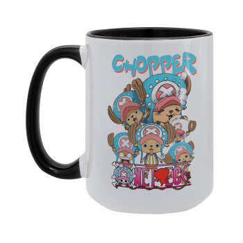 Chopper One Piece, Κούπα Mega 15oz, κεραμική Μαύρη, 450ml
