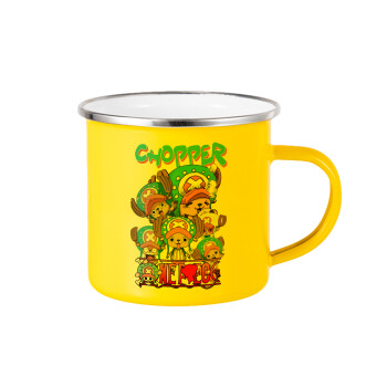 Chopper One Piece, Yellow Enamel Metallic Cup 360ml