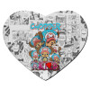 Mousepad heart 23x20cm