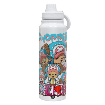 Chopper One Piece, 1L Stainless Steel Thermal Bottle with Phone Holder & Double Wall Insulation