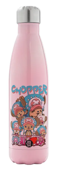 Chopper One Piece — Metal mug thermos Pink Iridiscent (Stainless steel), double wall, 500ml