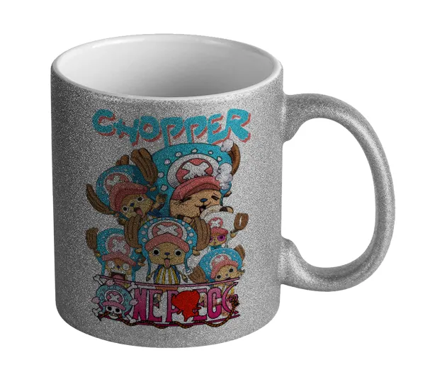 Chopper One Piece — Glitter Ασημένια