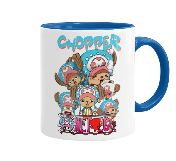 Chopper One Piece — Κούπα χρωματιστή μπλε, κεραμική, 330ml