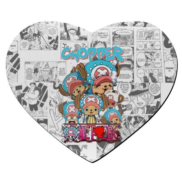 Chopper One Piece — Mousepad καρδιά 23x20cm