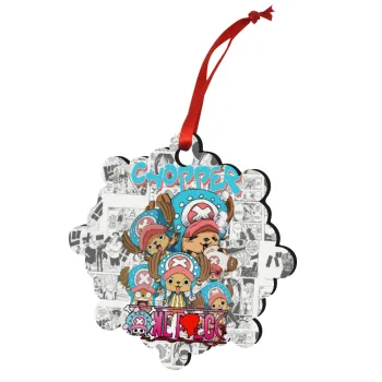 Chopper One Piece, Στολίδι Χριστουγεννιάτικο στολίδι snowflake ξύλινο 7.5cm