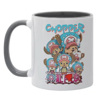 Chopper One Piece, Mug colored grey, ceramic, 330ml