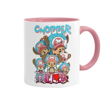 Chopper One Piece, Mug colored pink, ceramic, 330ml