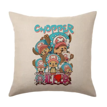 Chopper One Piece, Μαξιλάρι καναπέ ΛΙΝΟ 40x40cm περιέχεται το  γέμισμα
