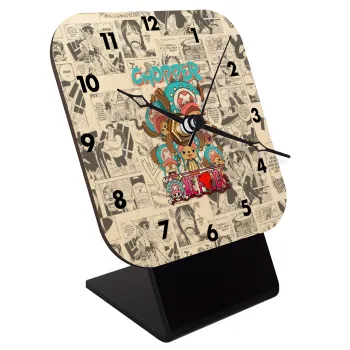 Chopper One Piece, Επιτραπέζιο ρολόι σε φυσικό ξύλο (10cm)
