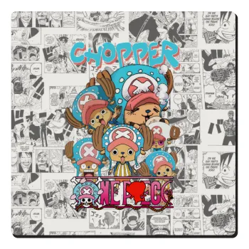 Chopper One Piece, Τετράγωνο μαγνητάκι ξύλινο 6x6cm