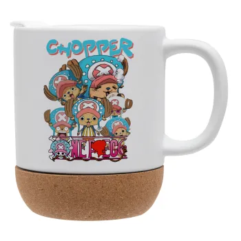 Chopper One Piece, Κούπα, κεραμική με βάση φελού και καπάκι (ΜΑΤ), 330ml