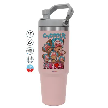 Chopper One Piece, ΡΟΖ χρώματος Θερμός Ανοξείδωτο 890ml (30oz) με χερούλι