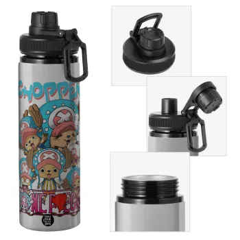 Chopper One Piece, Metallic water bottle with safety cap, 850ml aluminum