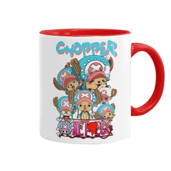 Chopper One Piece, Mug colored red, ceramic, 330ml