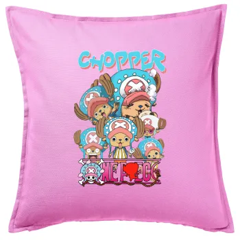 Chopper One Piece, Sofa cushion Pink 50x50cm includes filling