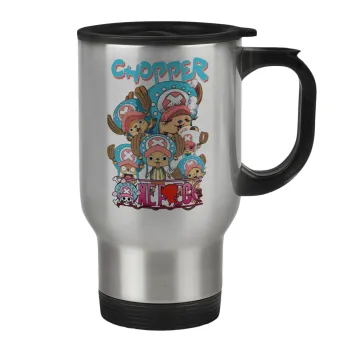Chopper One Piece, Stainless steel travel mug with lid, double wall 450ml